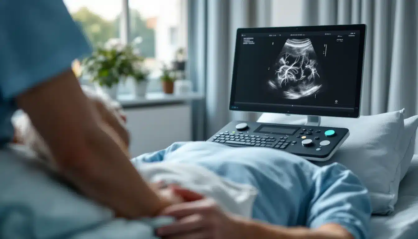 Abdominal aortic aneurysm ultrasound measurement at IUS London