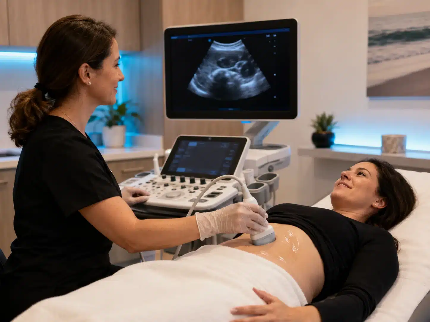 Abdominal and pelvic ultrasound examination at IUS London